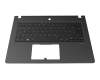 Acer TravelMate P6 (TMP614-51G-G2) Original Tastatur inkl. Topcase DE (deutsch) schwarz/schwarz mit Backlight