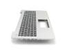 Asus A555UB Original Tastatur inkl. Topcase DE (deutsch) schwarz/silber