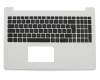 Asus D553SA Original Tastatur inkl. Topcase DE (deutsch) schwarz/weiß