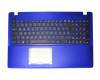 Asus E550CC Original Tastatur inkl. Topcase DE (deutsch) schwarz/blau