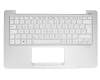Asus F201E Original Tastatur inkl. Topcase DE (deutsch) weiß/silber