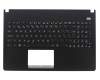 Asus F501U Original Tastatur inkl. Topcase ES (spanisch) schwarz/schwarz