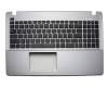 Asus F550VC Original Tastatur inkl. Topcase US (englisch) schwarz/grau