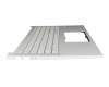 Asus M3500QC Original Tastatur inkl. Topcase DE (deutsch) silber/silber mit Backlight