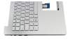 Asus N501JW Original Tastatur inkl. Topcase DE (deutsch) silber/silber mit Backlight
