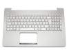 Asus N550JK Original Tastatur inkl. Topcase DE (deutsch) silber/silber mit Backlight