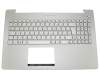 Asus N550JX Original Tastatur inkl. Topcase FR (französisch) silber/silber mit Backlight