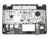 Asus N551JW Original Tastatur inkl. Topcase FR (französisch) silber/silber mit Backlight