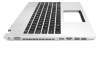 Asus N56JR Original Tastatur inkl. Topcase US (englisch) schwarz/silber mit Backlight