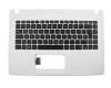 Asus R411MA Original Tastatur inkl. Topcase DE (deutsch) schwarz/weiß