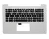 Asus R413MA Original Tastatur inkl. Topcase DE (deutsch) schwarz/weiß