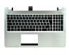 Asus R505CB Original Tastatur inkl. Topcase DE (deutsch) schwarz/silber