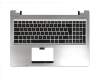 Asus R505CM Original Tastatur inkl. Topcase GR (griechisch) schwarz/silber