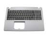 Asus R510LAV Original Tastatur inkl. Topcase SP (spanisch) schwarz/grau