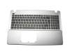 Asus R510VX Original Tastatur inkl. Topcase DE (deutsch) schwarz/silber