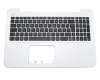 Asus R556LJ Original Tastatur inkl. Topcase DE (deutsch) schwarz/weiß