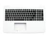 Asus R556LJ Original Tastatur inkl. Topcase US (englisch) schwarz/weiß