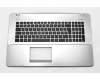 Asus R751LB Original Tastatur inkl. Topcase FR (französisch) schwarz/silber