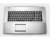 Asus R751LN Original Tastatur inkl. Topcase IT (italienisch) schwarz/silber