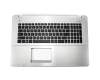 Asus R751LN Original Tastatur inkl. Topcase US (englisch) schwarz/silber