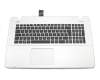 Asus R752LX Original Tastatur inkl. Topcase DE (deutsch) schwarz/silber