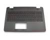 Asus ROG G551JK Original Tastatur inkl. Topcase DE (deutsch) schwarz/schwarz mit Backlight