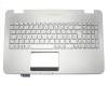 Asus ROG G551JK Original Tastatur inkl. Topcase FR (französisch) silber/silber mit Backlight