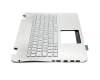 Asus ROG G551JM Original Tastatur inkl. Topcase FR (französisch) silber/silber mit Backlight
