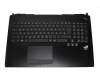 Asus ROG G750JZ Original Tastatur inkl. Topcase schwarz/schwarz mit Backlight