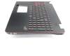 Asus ROG GL551JW Original Tastatur inkl. Topcase DE (deutsch) schwarz/schwarz mit Backlight