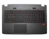 Asus ROG GL552VW Original Tastatur inkl. Topcase DE (deutsch) schwarz/schwarz mit Backlight