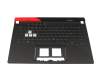 Asus ROG Strix G15 G513QJ Original Tastatur inkl. Topcase DE (deutsch) schwarz/schwarz/rot mit Backlight RGB 4-ZONE