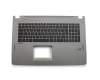Asus ROG Strix GL702VM Original Tastatur inkl. Topcase DE (deutsch) schwarz/grau mit Backlight