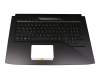 Asus ROG Strix SCAR GL703VD Original Tastatur inkl. Topcase DE (deutsch) schwarz/schwarz mit Backlight (RGB Backlight)