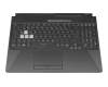 Asus TUF A15 FA506IU Original Tastatur inkl. Topcase DE (deutsch) schwarz/transparent/schwarz mit Backlight