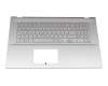 Asus VivoBook 17 X712EA Original Tastatur inkl. Topcase DE (deutsch) silber/silber mit Backlight