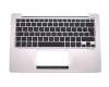 Asus VivoBook F202E Original Tastatur inkl. Topcase FR (französisch) schwarz/silber