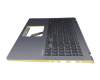 Asus VivoBook S15 X530UN Original Tastatur inkl. Topcase DE (deutsch) schwarz/silber/gelb mit Backlight silber/gelb