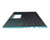 Asus VivoBook S15 X530UN Original Tastatur inkl. Topcase DE (deutsch) schwarz/türkis mit Backlight
