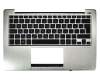 Asus VivoBook S200E Original Tastatur inkl. Topcase GR (griechisch) schwarz/silber