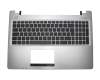 Asus VivoBook S550CM Original Tastatur inkl. Topcase DE (deutsch) schwarz/silber