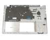 Asus X430FN Original Tastatur inkl. Topcase DE (deutsch) silber/silber mit Backlight