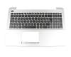 Asus X555BA Original Tastatur inkl. Topcase DE (deutsch) silber/silber