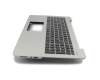 Asus X555UB Original Tastatur inkl. Topcase DE (deutsch) schwarz/silber