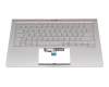 Asus ZenBook 14 UX433FA Original Tastatur inkl. Topcase DE (deutsch) silber/silber mit Backlight