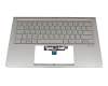 Asus ZenBook 14 UX434FA Original Tastatur inkl. Topcase DE (deutsch) silber/silber mit Backlight