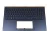 Asus ZenBook 15 UX533FAC Original Tastatur inkl. Topcase DE (deutsch) blau/blau mit Backlight