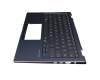 Asus ZenBook Flip 13 UX362FA Original Tastatur inkl. Topcase DE (deutsch) schwarz/blau mit Backlight
