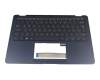 Asus ZenBook Flip S UX370UA Original Tastatur inkl. Topcase UK (englisch) blau/blau mit Backlight