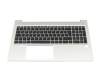 DD25B1 Original HP Tastatur inkl. Topcase DE (deutsch) schwarz/silber
